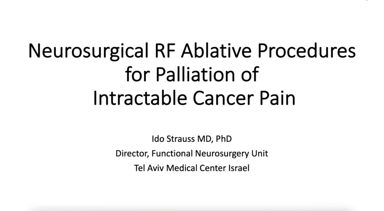 Neurosurgical Ablative Procedures for Refractory Cancer Pain